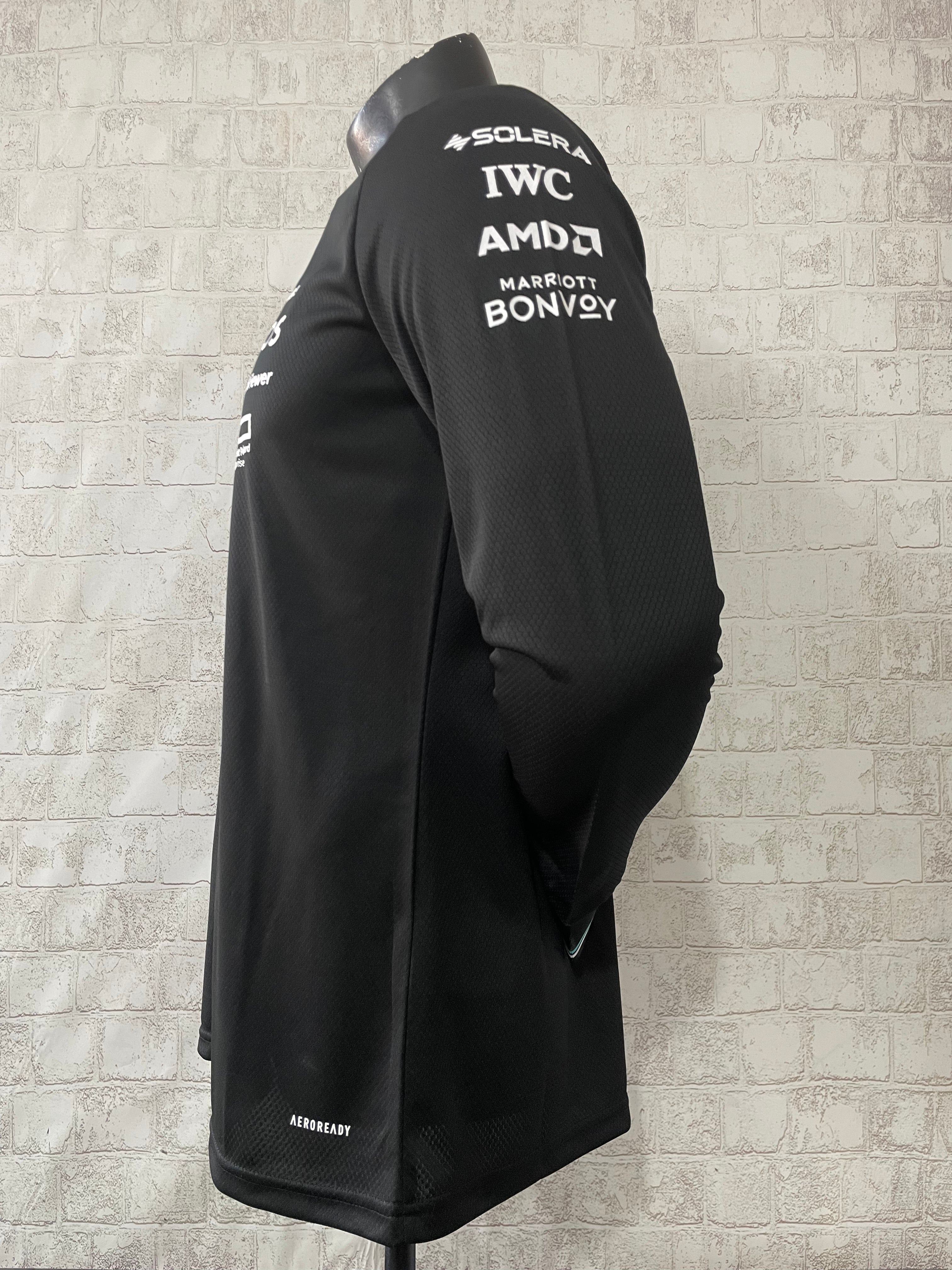 Jersey Authentic Manga Larga de Piloto del Equipo de F1 Mercedes-AMG Petronas 2025