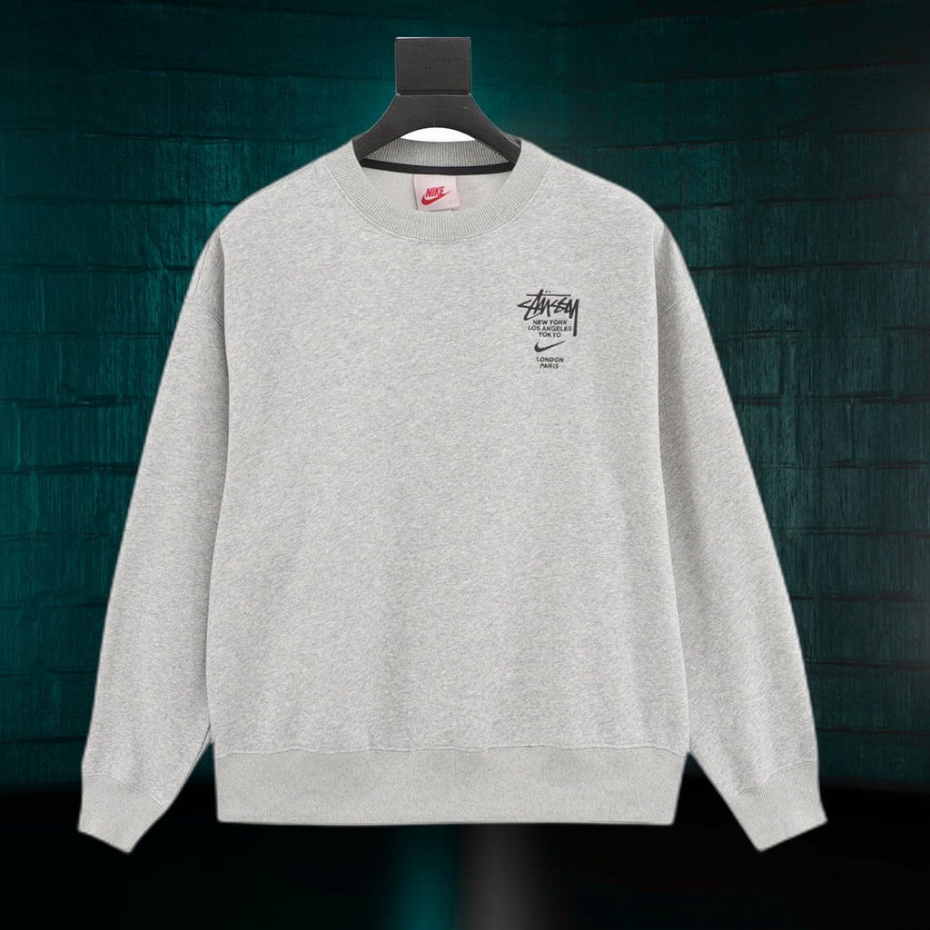 Nike Stussy Hoodie Conjunto de con 2023 Gris