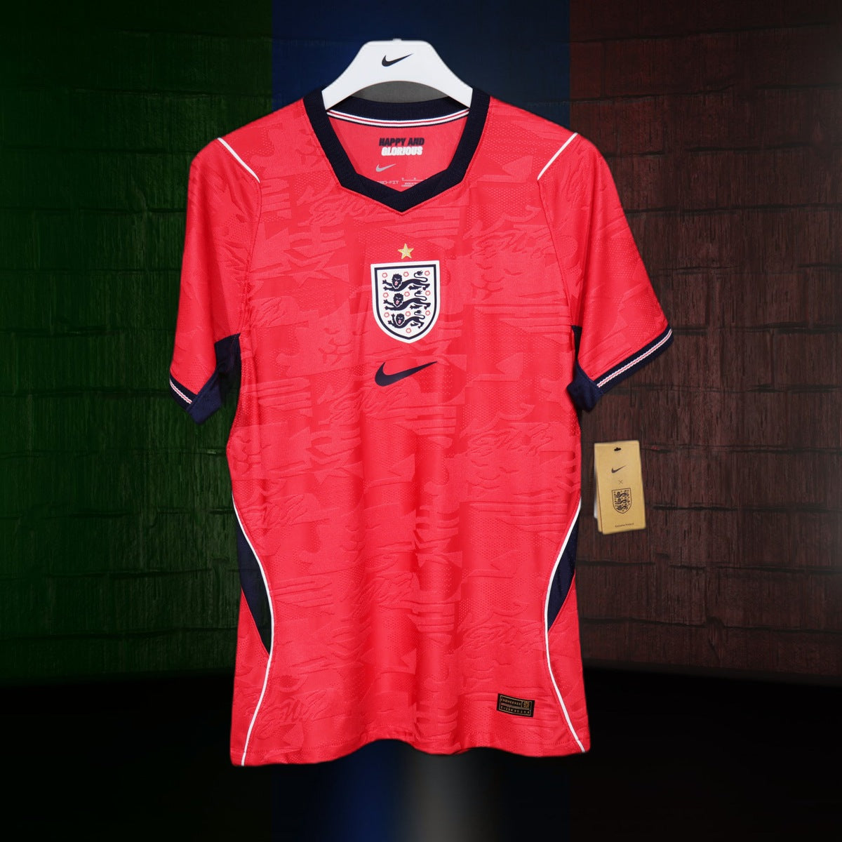Inglaterra (Mundial 2026) – Jersey Visitante Authentic – Dorsal Incluido