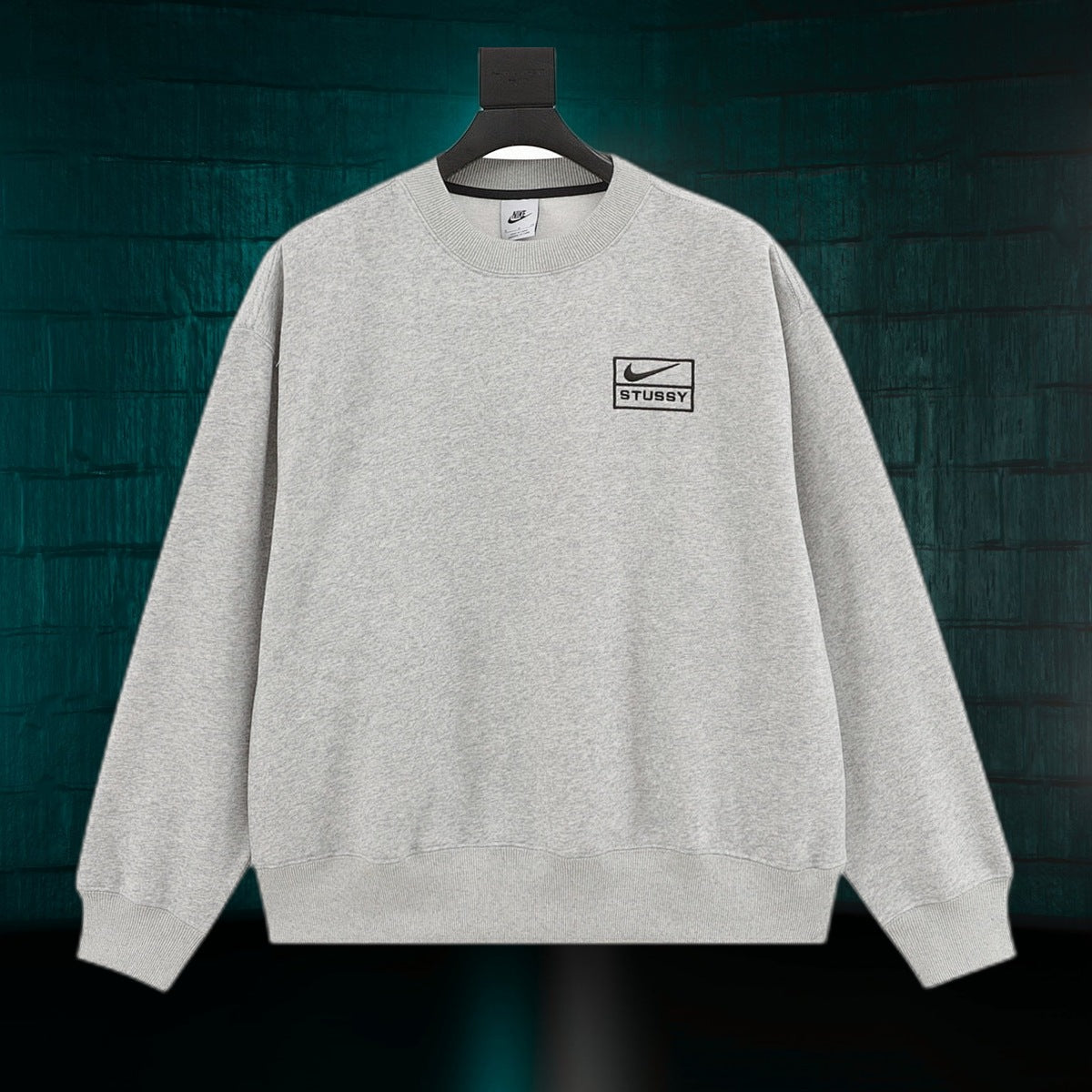 Nike Stussy Hoodie con Capucha 2023 Gris
