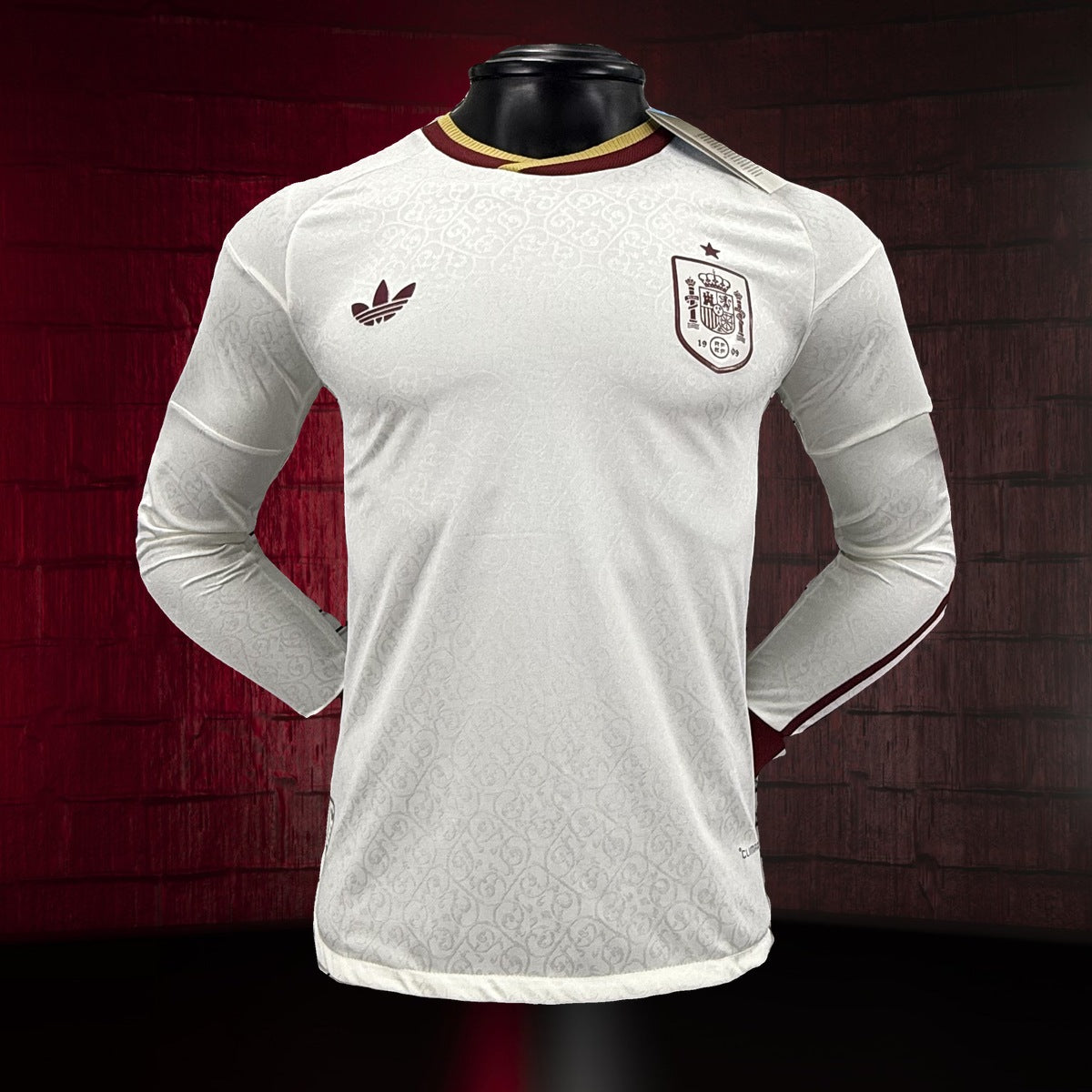 España (Mundial 2026) – Jersey Visitante Blanco – Premium Manga Larga