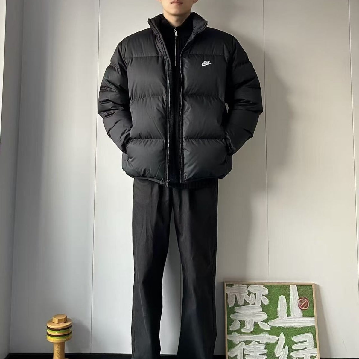 Nike Chaqueta Harrington 2025 Negro