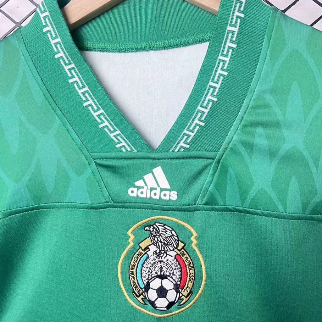 México Jersey Adidas Estilo Retro Mexicano Verde