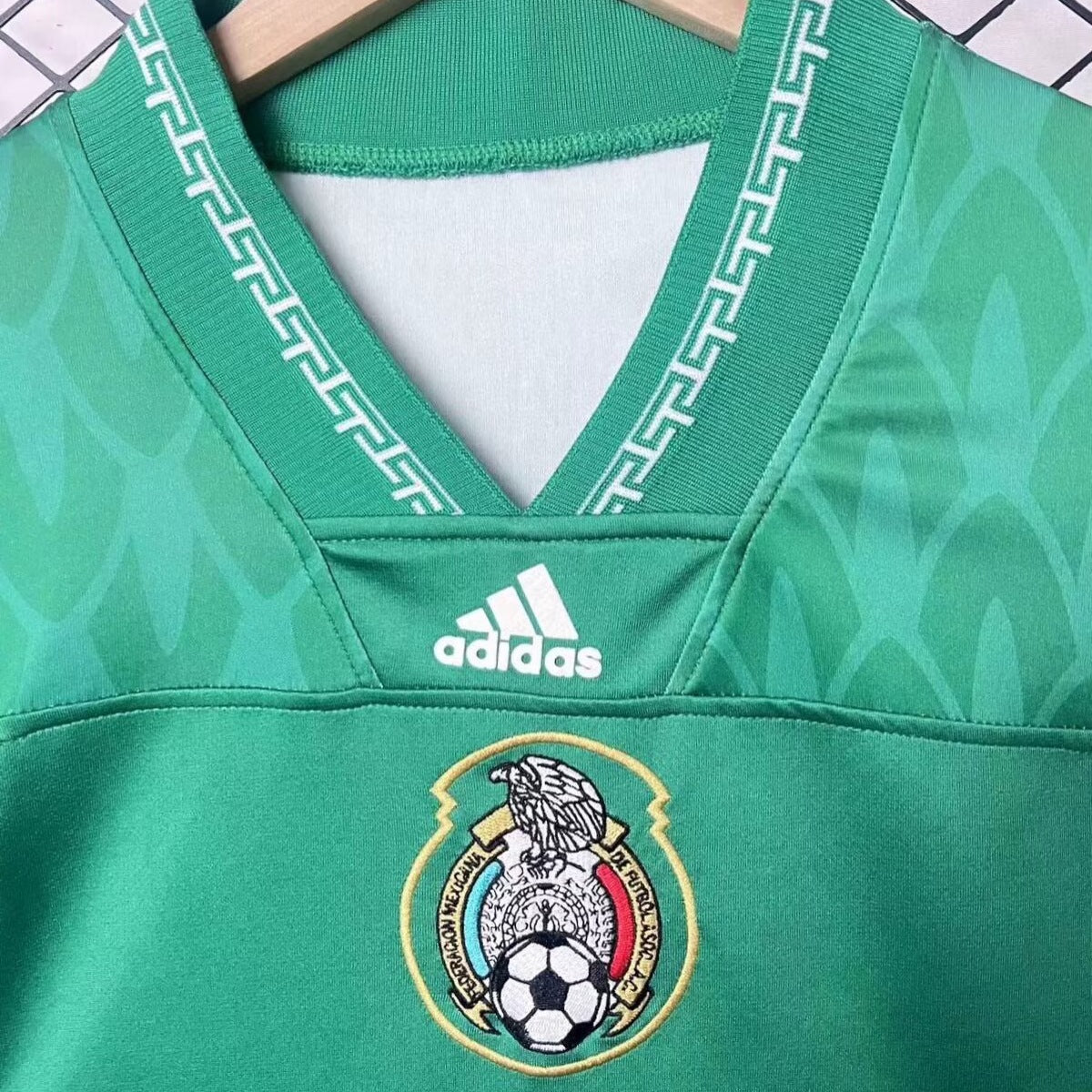 México Jersey Adidas Estilo Retro Mexicano Verde