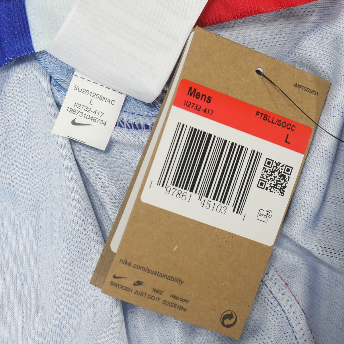 París 26 – 27 Jersey Local Authentic Azul – Dorsal Incluido