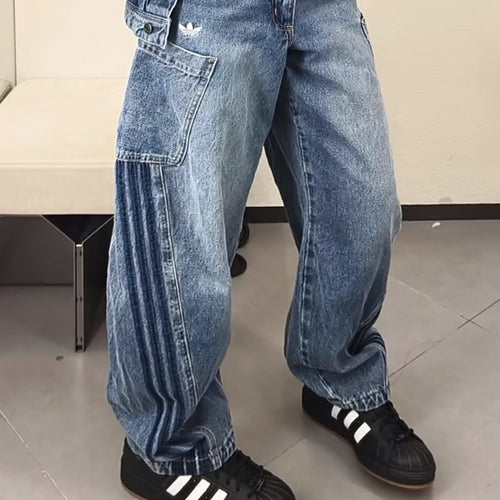 Adidas Originals Pants Denim 2026 Azul