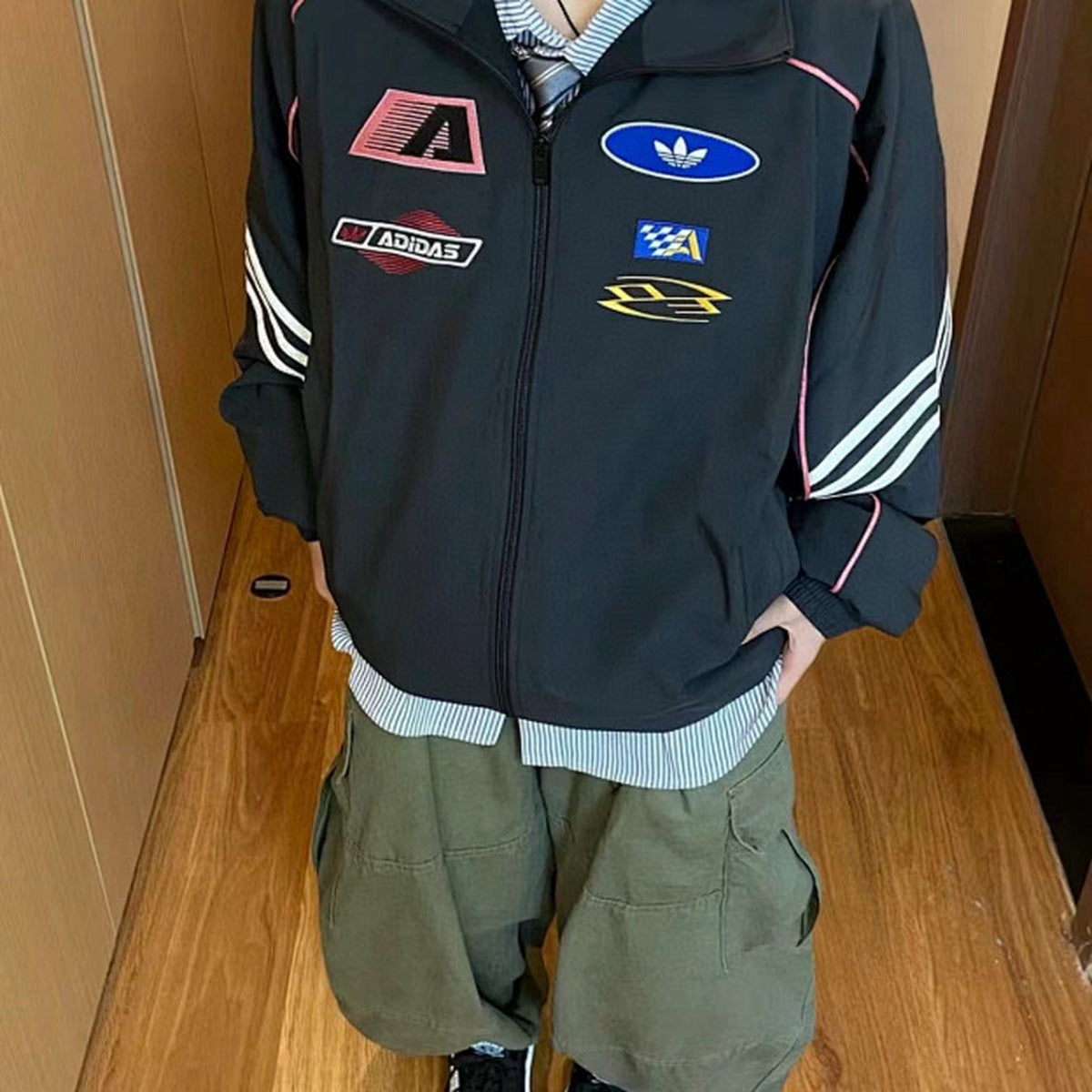 Adidas Originals Chaqueta MOTO 2026 Negro