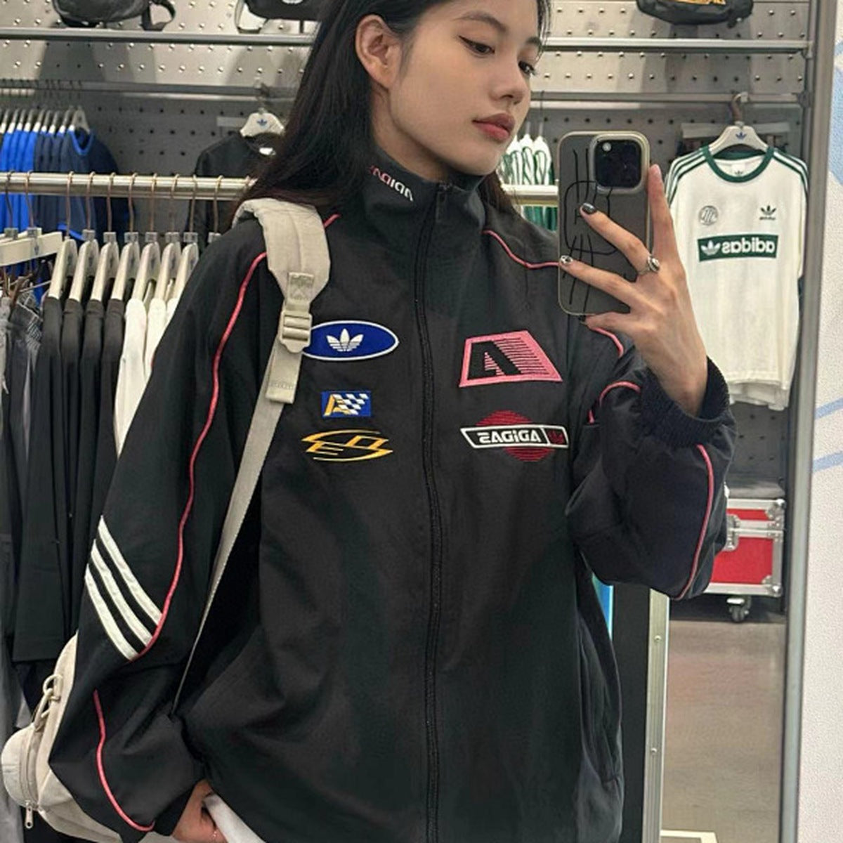 Adidas Originals Chaqueta MOTO 2026 Negro