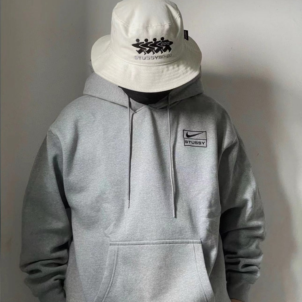 Nike Hoodie Stussy 2025 Gris