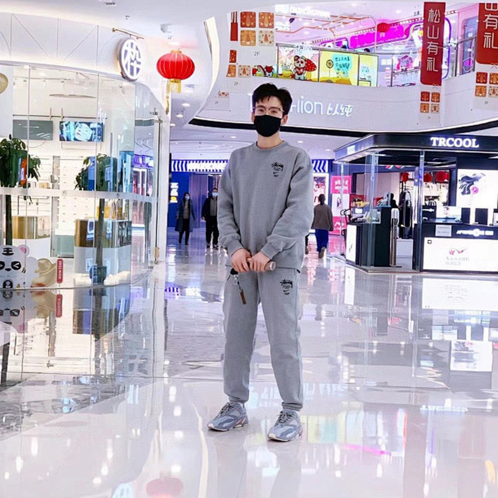 Nike Stussy Hoodie Conjunto de con 2023 Gris