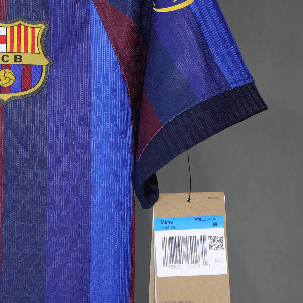 Barcelona 26 – 27 Jersey Local Authentic Rojo – Dorsal Incluido