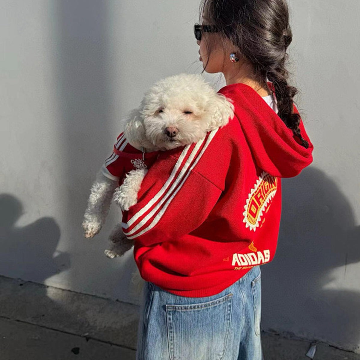 Adidas Originals Hoodie con Capucha 2026 Rojo