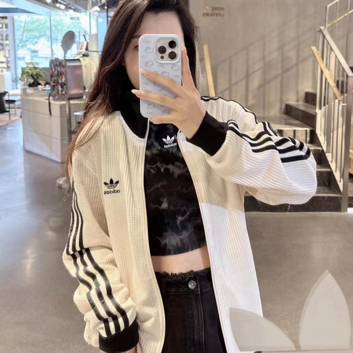 Adidas Originals Chaqueta Waffle 2026 Beige