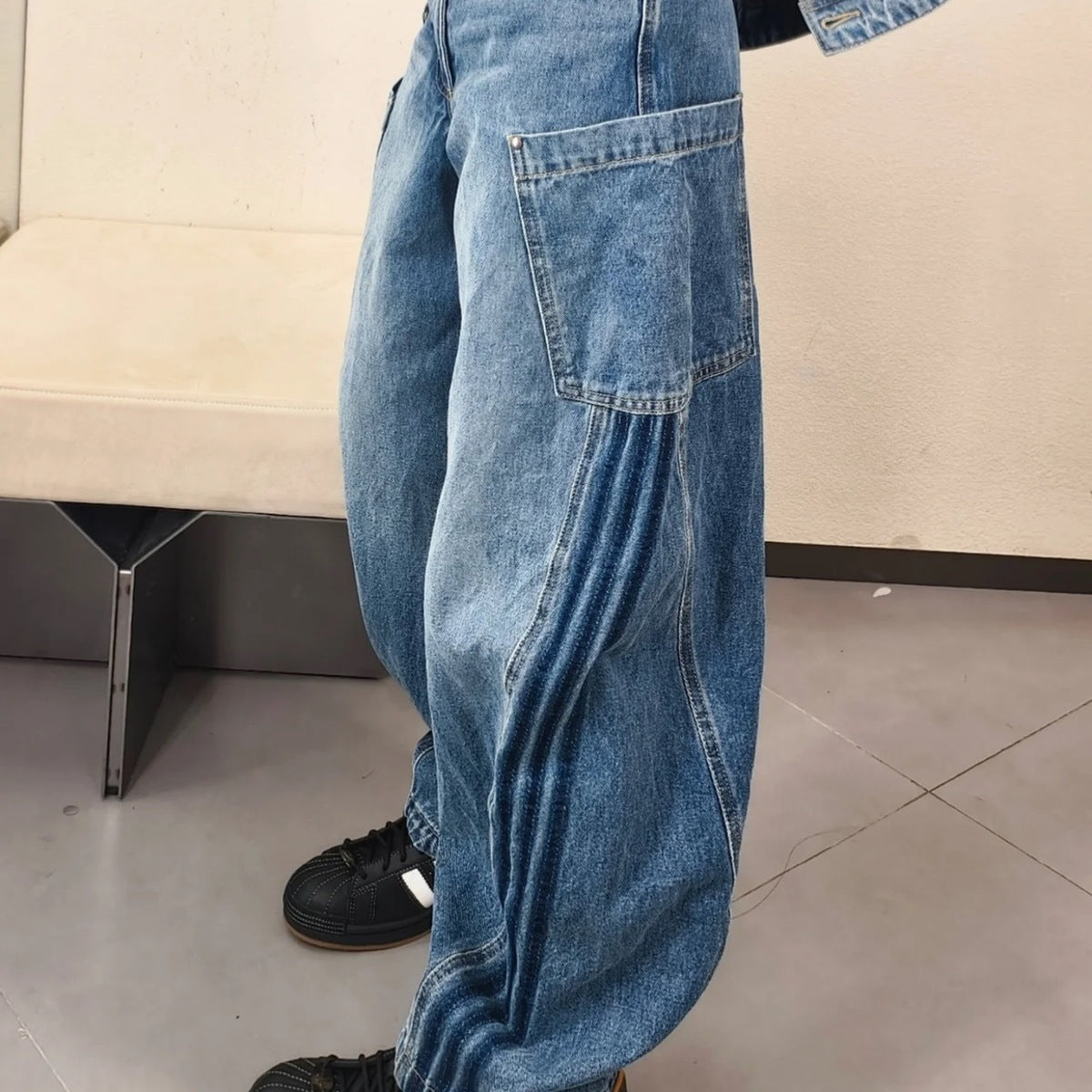 Adidas Originals Pants Denim 2026 Azul