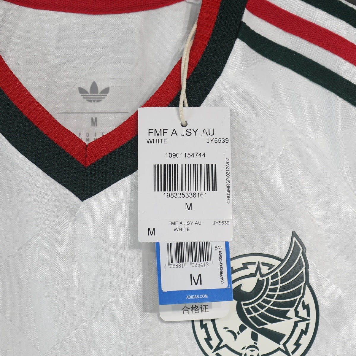 México (Mundial 2026) – Jersey Visitante Authentic Blanco – Dorsal Incluido