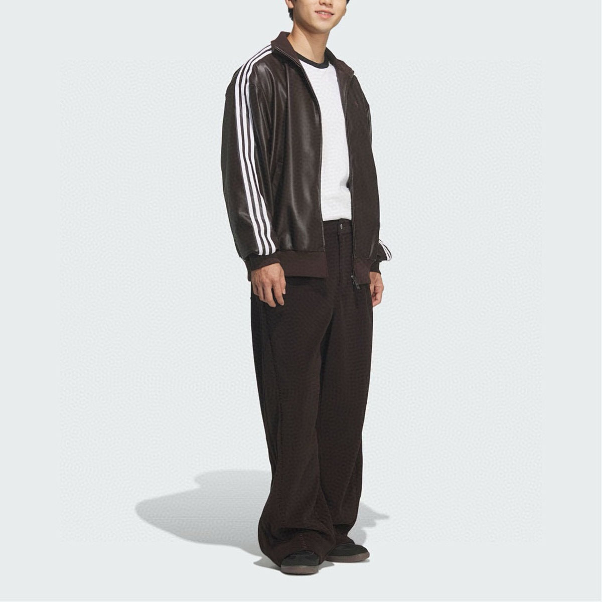 Adidas Originals Chaqueta Piel 2026 Café