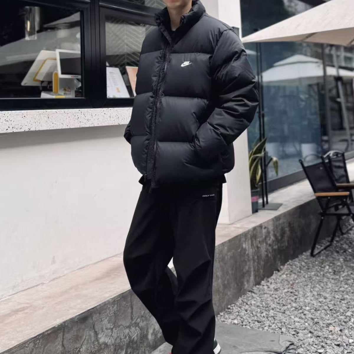 Nike Chaqueta Harrington 2025 Negro