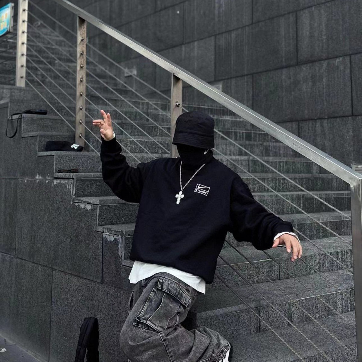 Nike Hoodie Stussy 2023 Negro