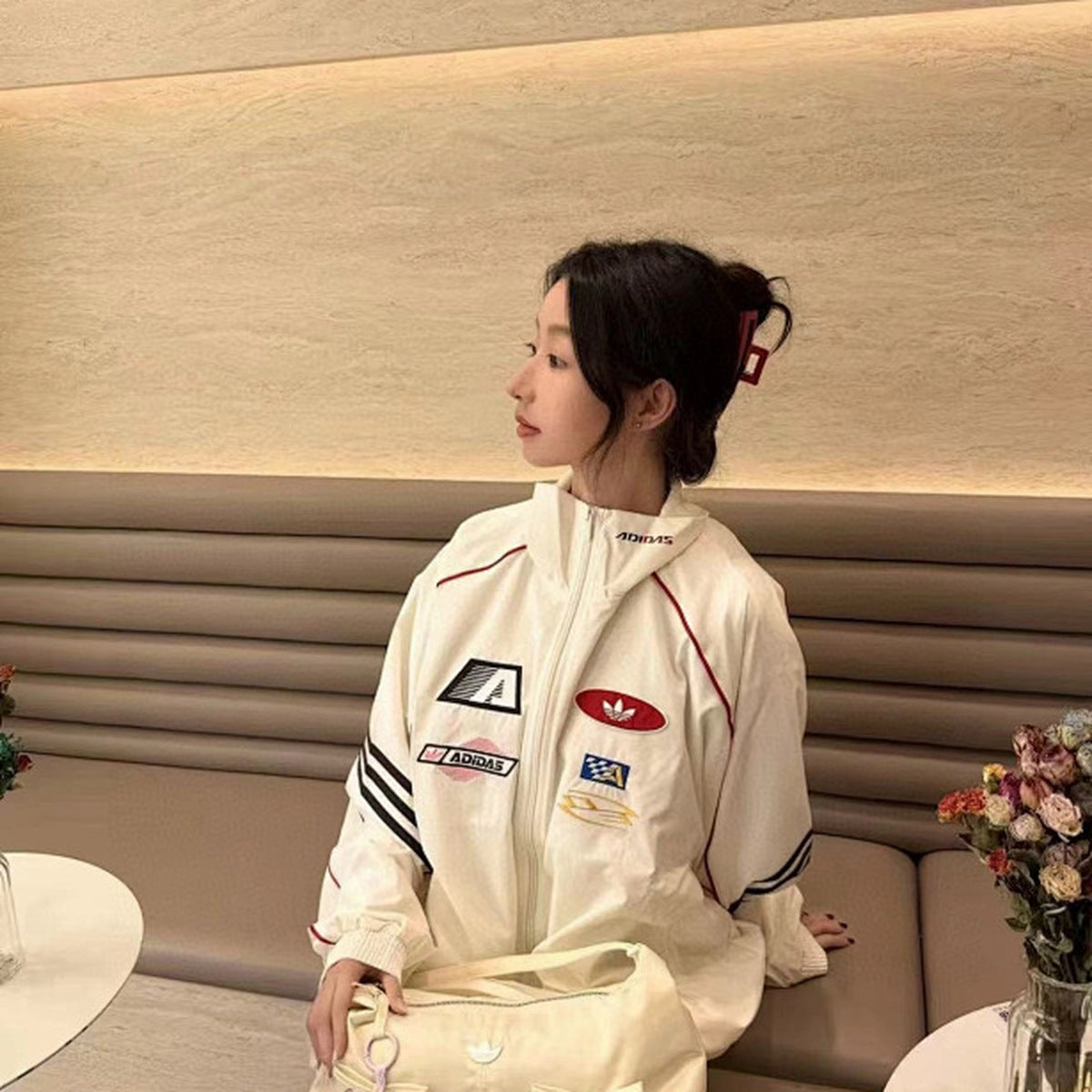 Adidas Originals Chaqueta MOTO 2026 Blanco