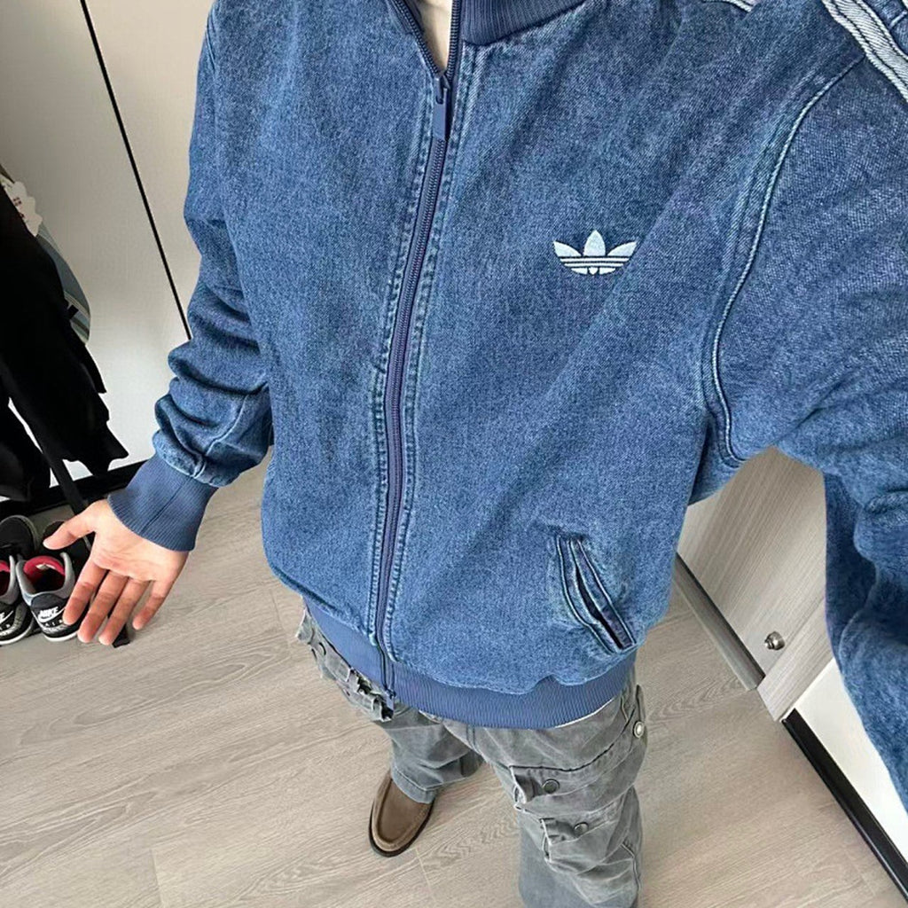 Adidas Originals Chaqueta de mezclilla negra 2025