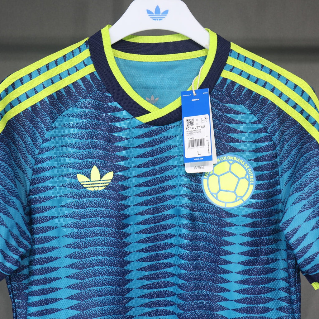 Colombia (Mundial 2026) – Jersey Visitante Authentic – Dorsal Incluido