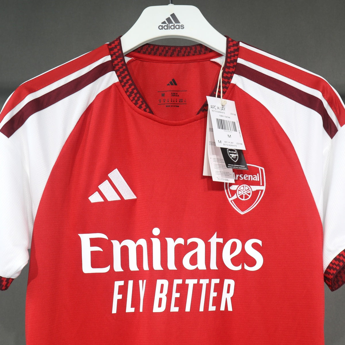 Arsenal 26 – 27 Jersey Local Authentic Aficionado – Dorsal Incluido