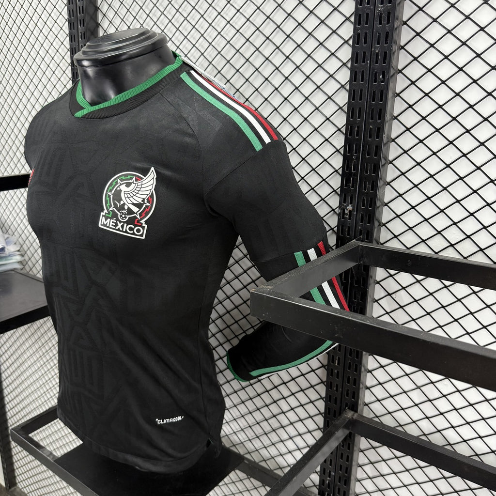 México (Mundial 2026) – Jersey Visitante Negro – Premium Manga Larga