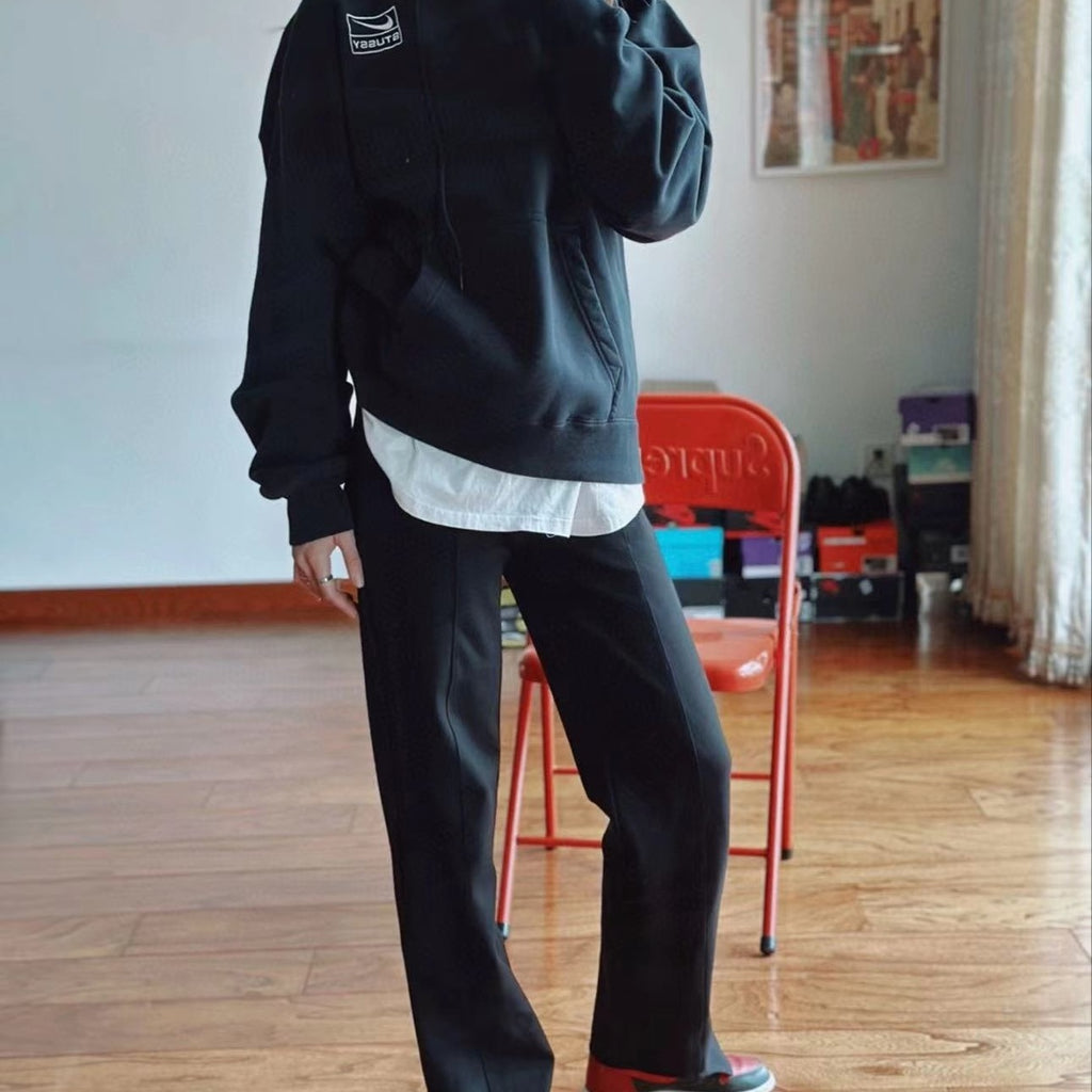 Nike Hoodie Stussy logo 2025 Negro