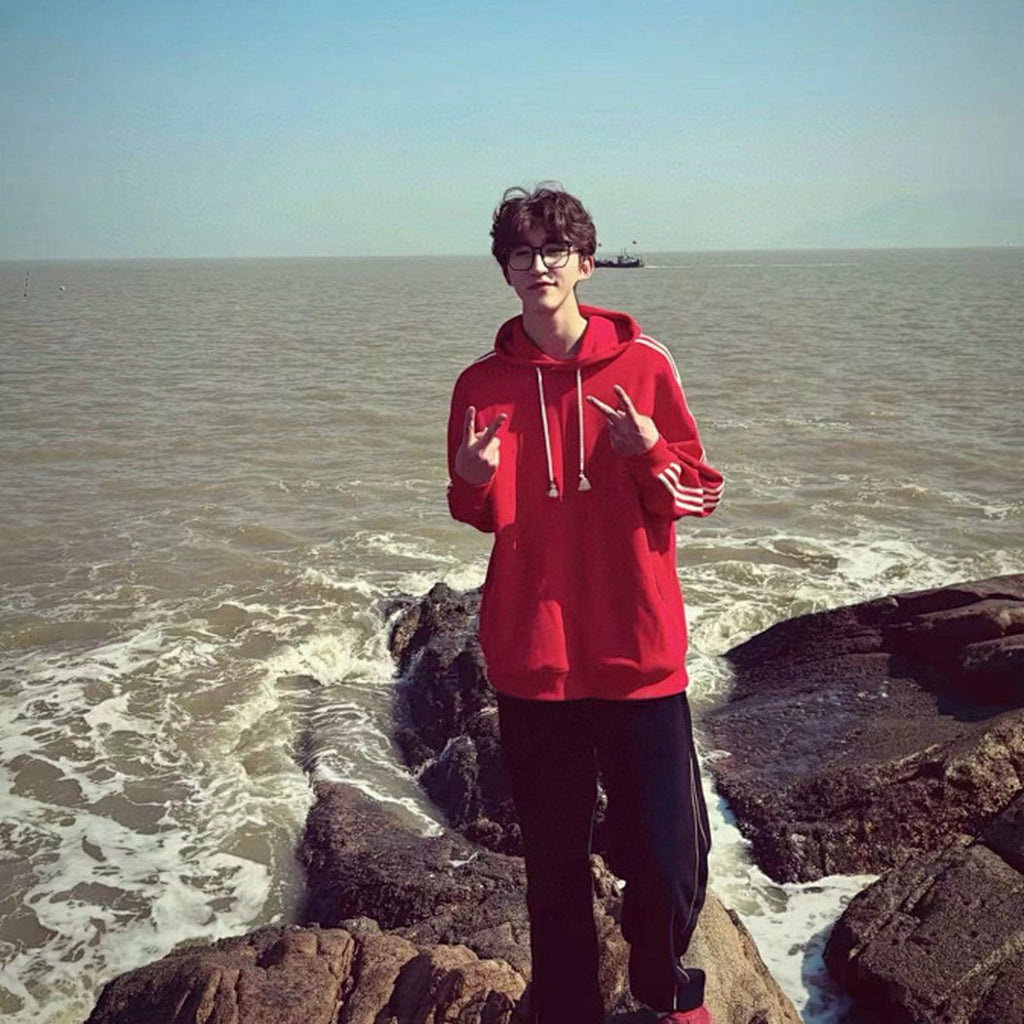 Adidas Originals Hoodie con Capucha 2026 Rojo
