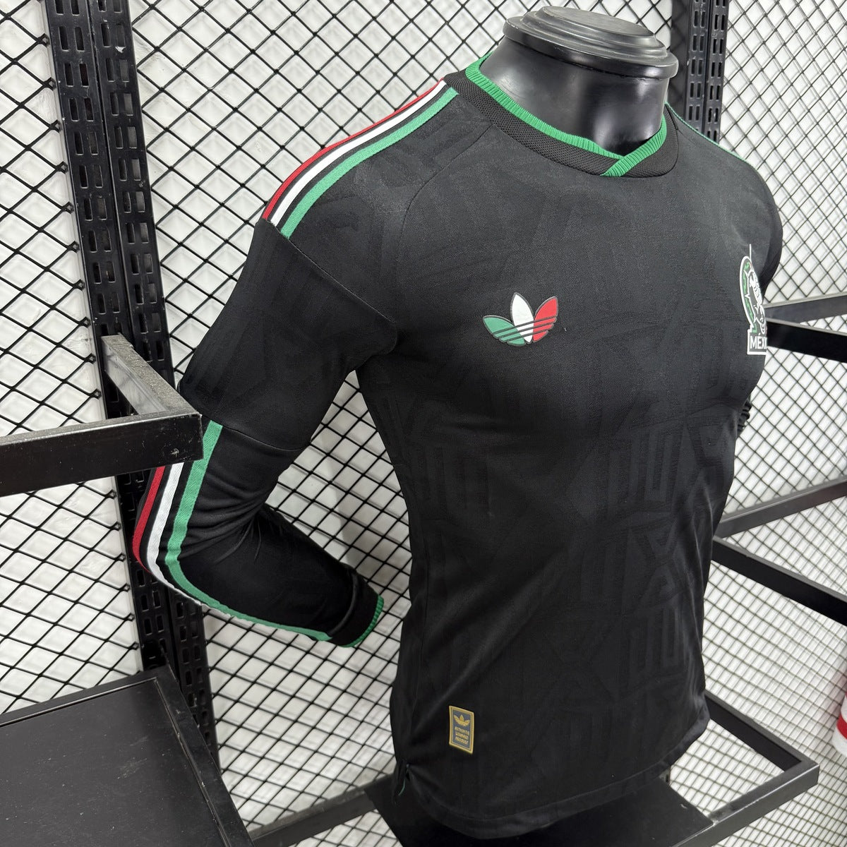 México (Mundial 2026) – Jersey Visitante Negro – Premium Manga Larga