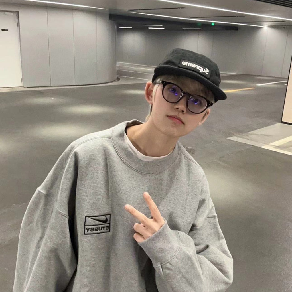 Nike Stussy Hoodie con Capucha 2023 Gris