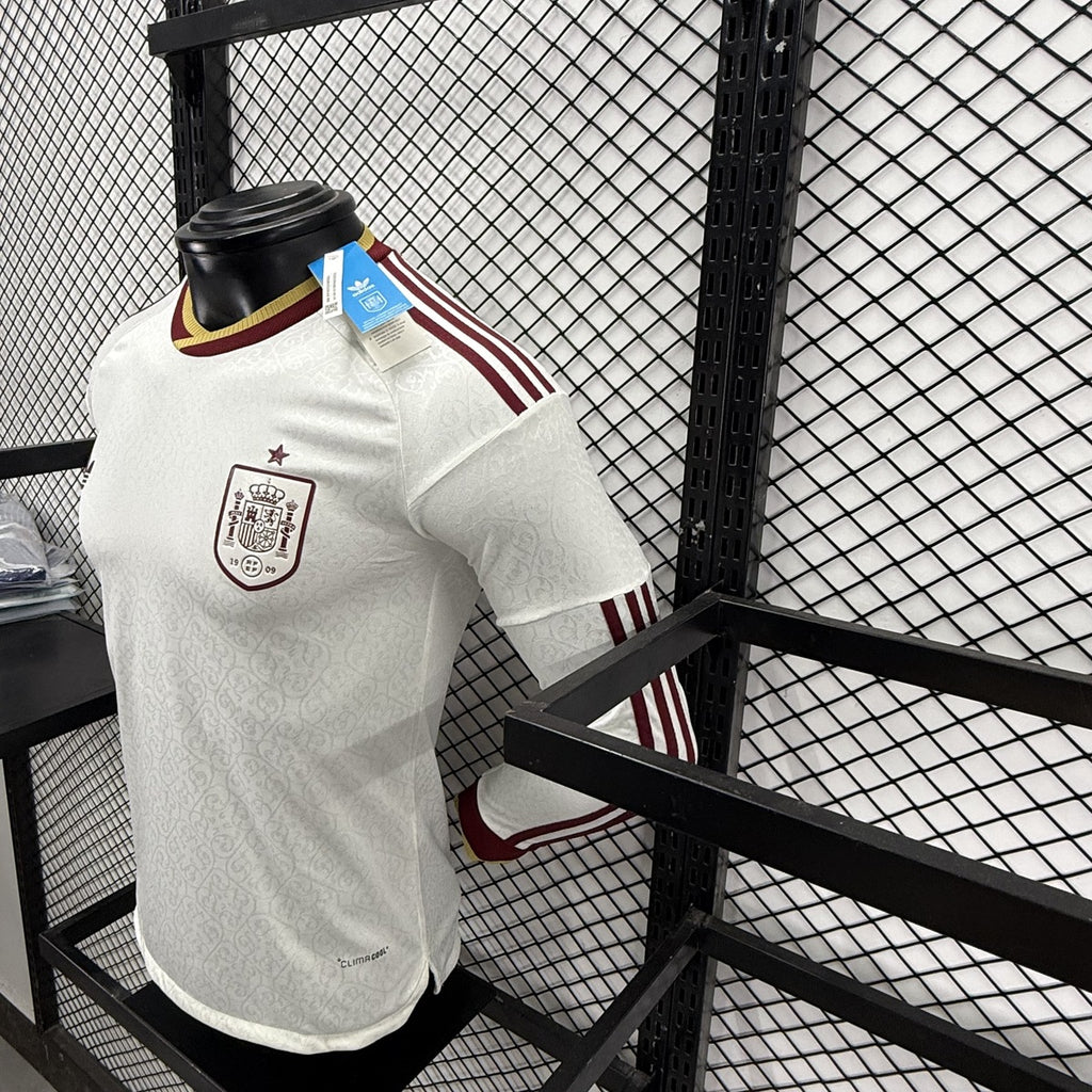 España (Mundial 2026) – Jersey Visitante Blanco – Premium Manga Larga