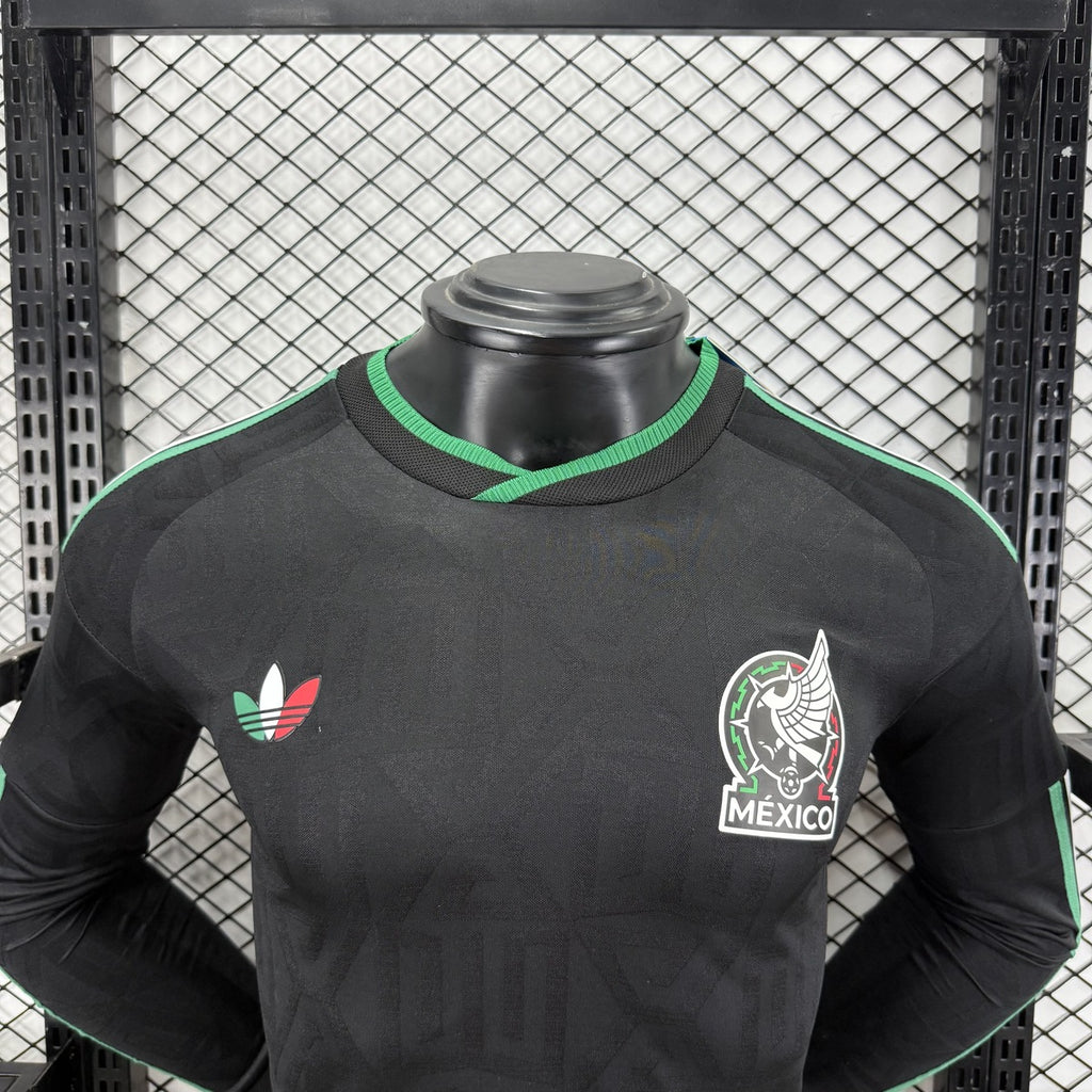 México (Mundial 2026) – Jersey Visitante Negro – Premium Manga Larga