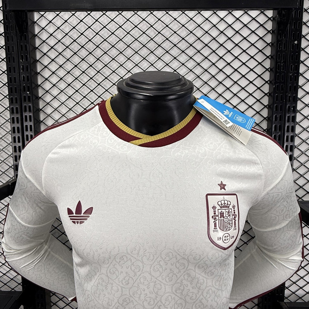 España (Mundial 2026) – Jersey Visitante Blanco – Premium Manga Larga