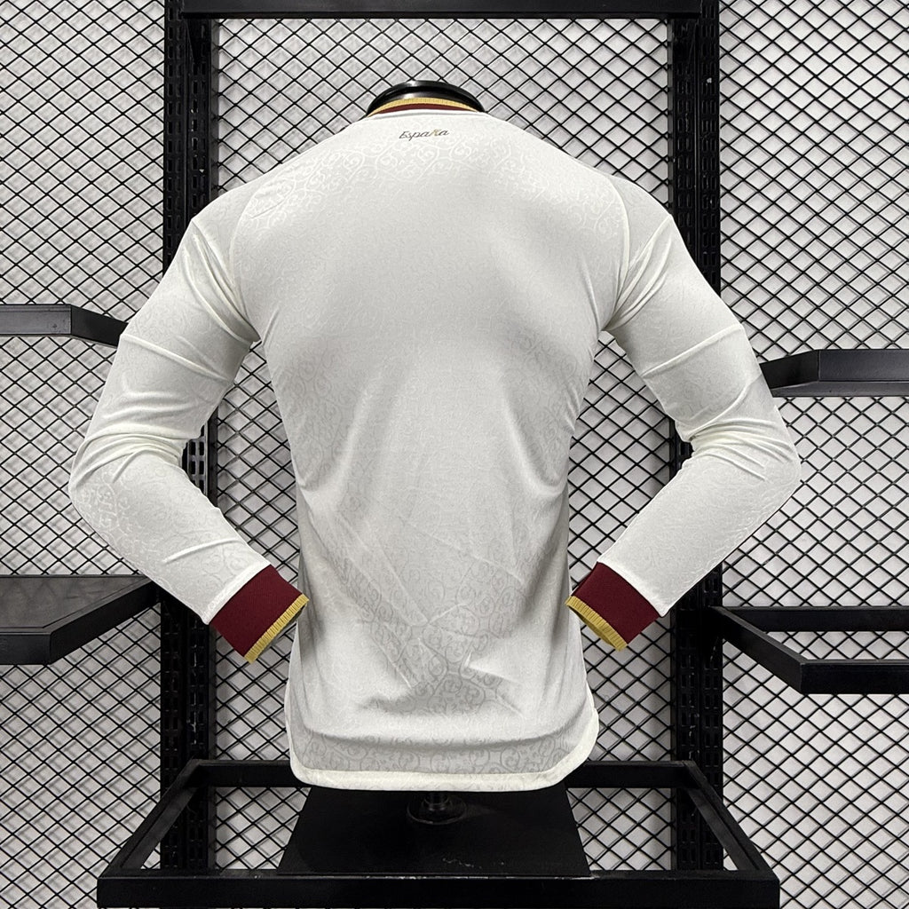 España (Mundial 2026) – Jersey Visitante Blanco – Premium Manga Larga