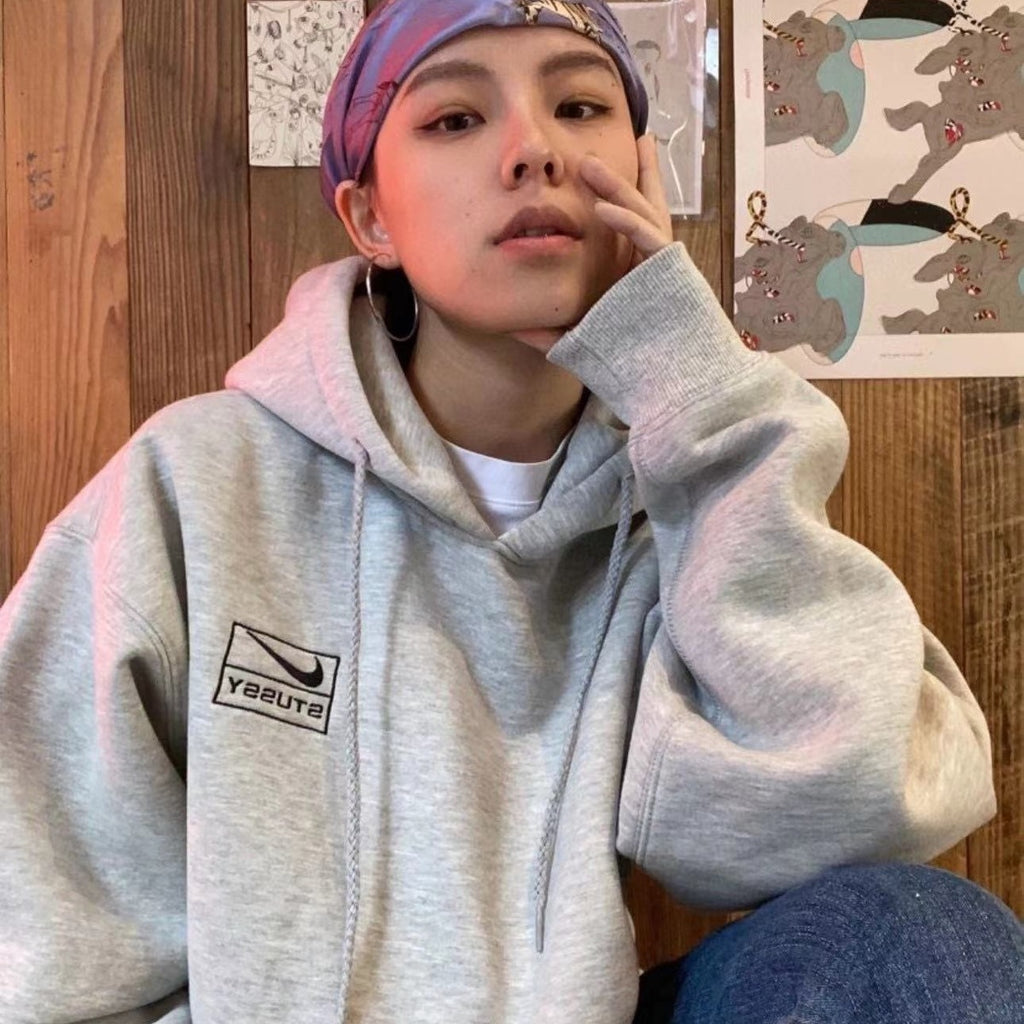 Nike Hoodie Stussy 2025 Gris
