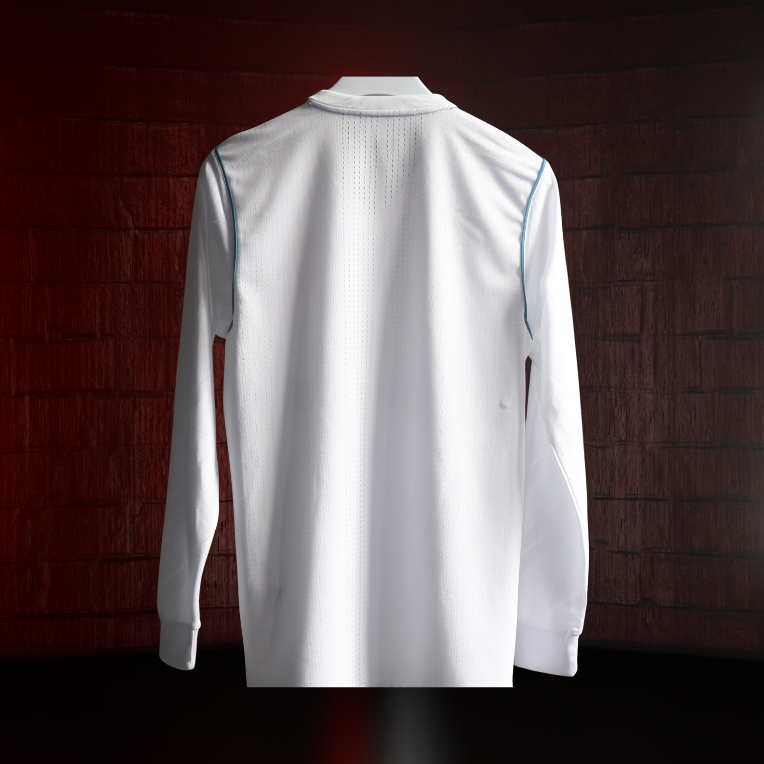 Real Madrid 2017/18 – Jersey Local Authentic Retro Manga Larga / Dorsal Incluido