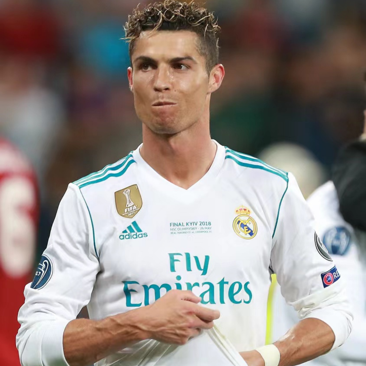 Real Madrid 2017/18 – Jersey Local Authentic Retro Manga Larga / Dorsal Incluido