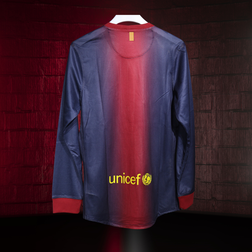 FC Barcelona 2012/13 – Jersey Local Authentic Retro Manga Larga / Dorsal Incluido