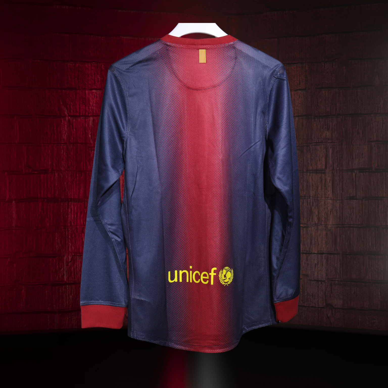 FC Barcelona 2012/13 – Jersey Local Authentic Retro Manga Larga / Dorsal Incluido