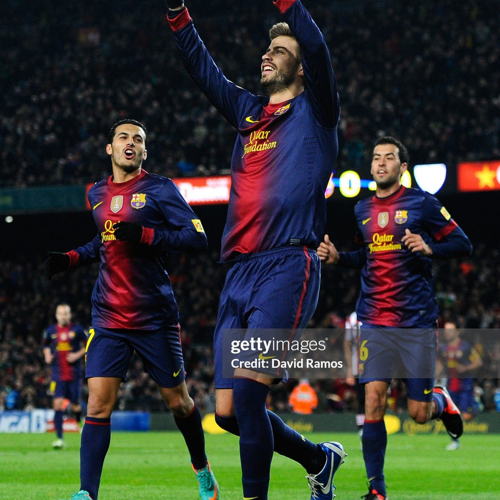 FC Barcelona 2012/13 – Jersey Local Authentic Retro Manga Larga / Dorsal Incluido