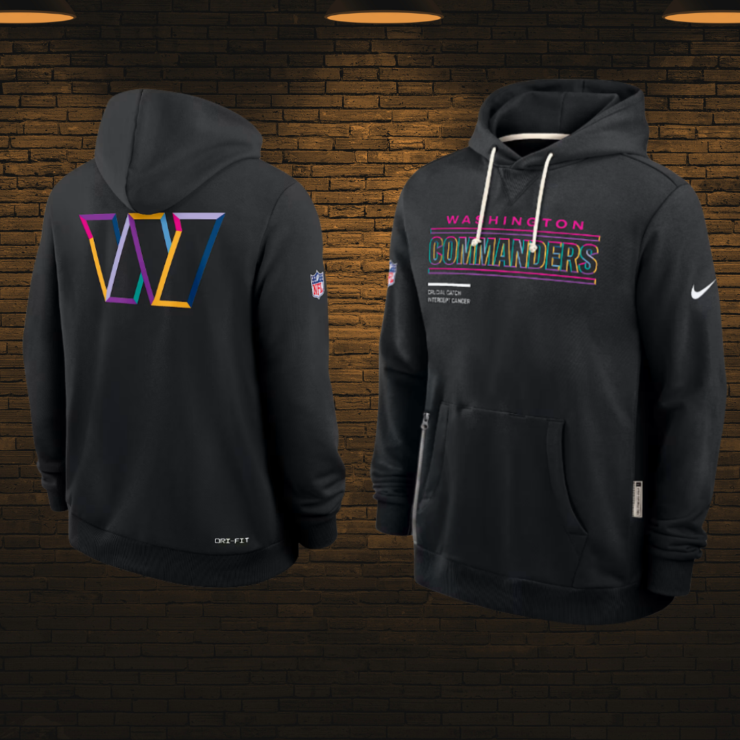 Sudadera NFL con gorro 2025 — Washington Commanders 🛡️ (S–4XL)