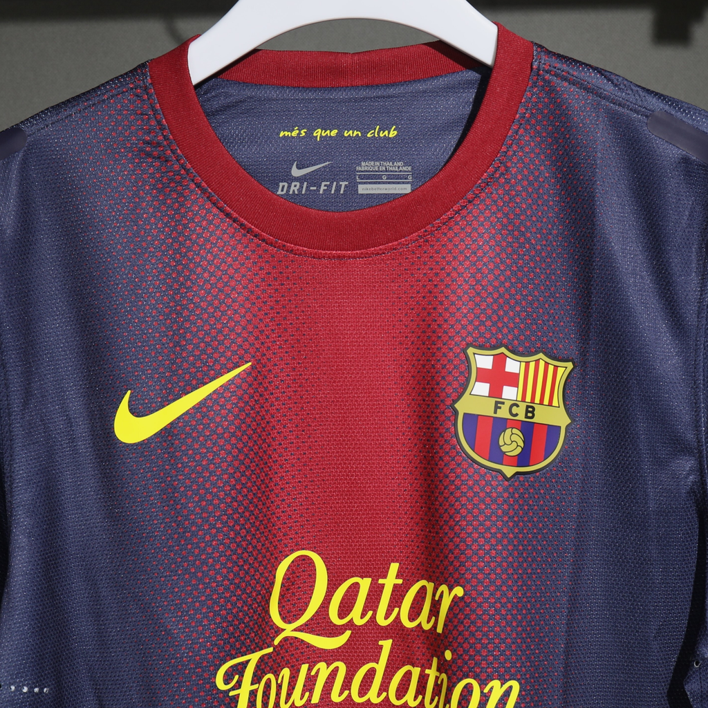 FC Barcelona 2012/13 – Jersey Local Authentic Retro Manga Larga / Dorsal Incluido