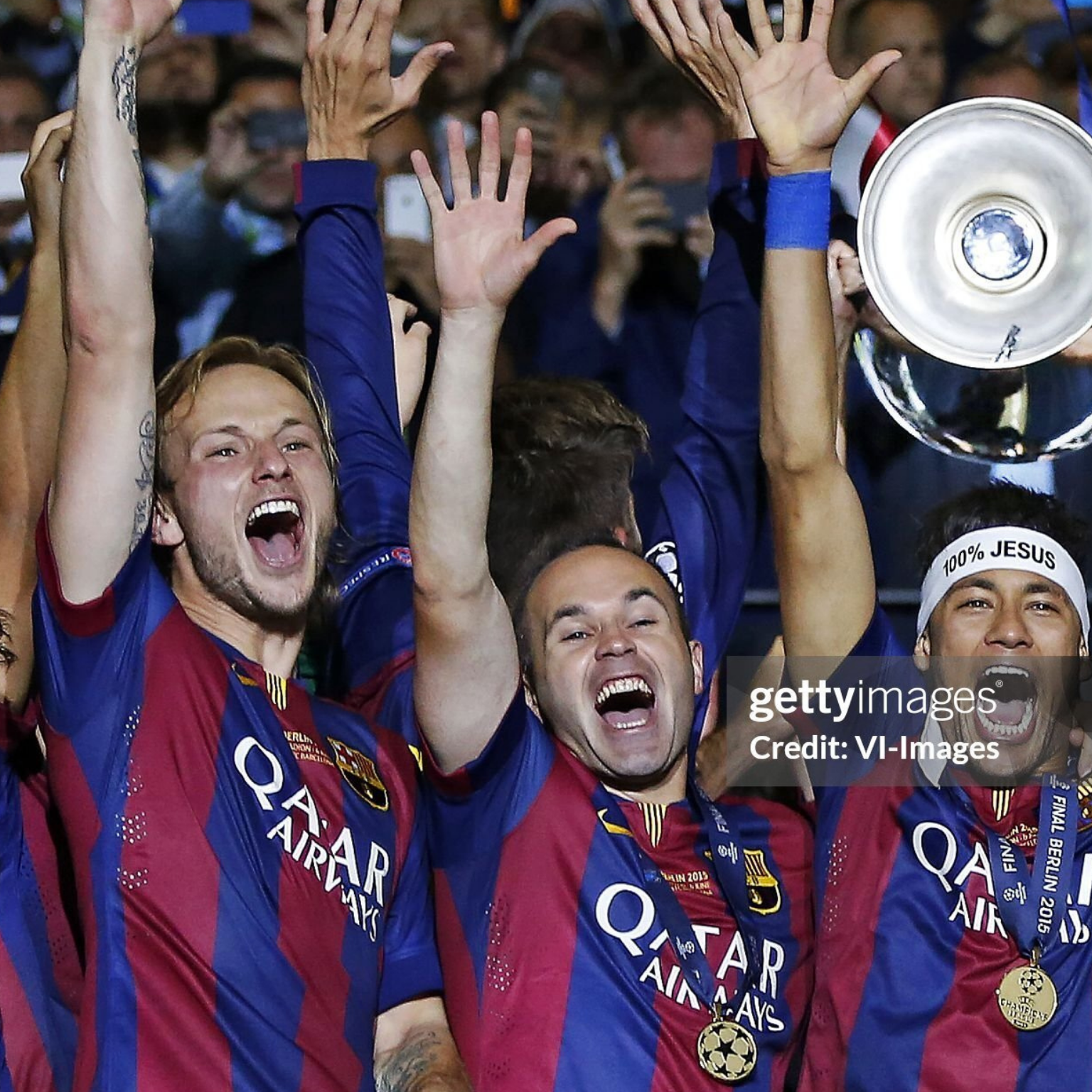FC Barcelona 2014/15 – Jersey Local Authentic Retro Manga Larga / Dorsal Incluido