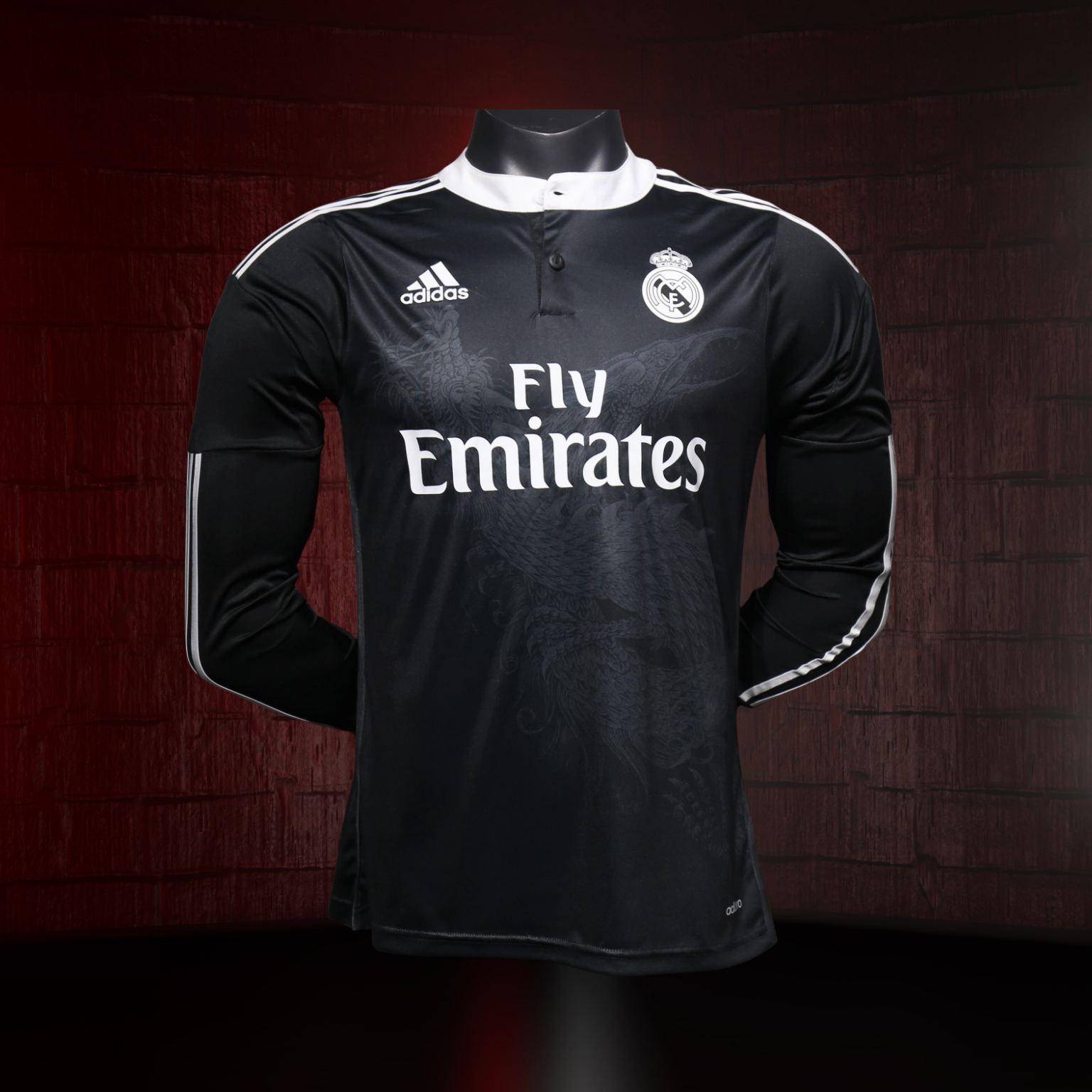Real Madrid 2014/15 – Jersey Third Authentic Retro Manga Larga / Dorsal Incluido