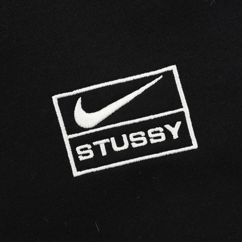 Nike Hoodie Stussy logo 2025 Negro