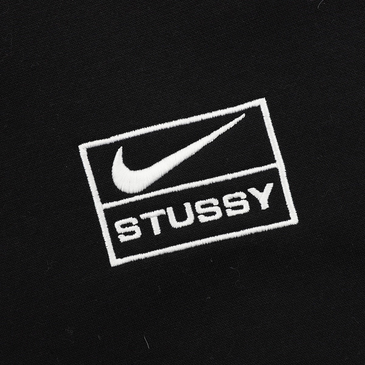 Nike Hoodie Stussy logo 2025 Negro