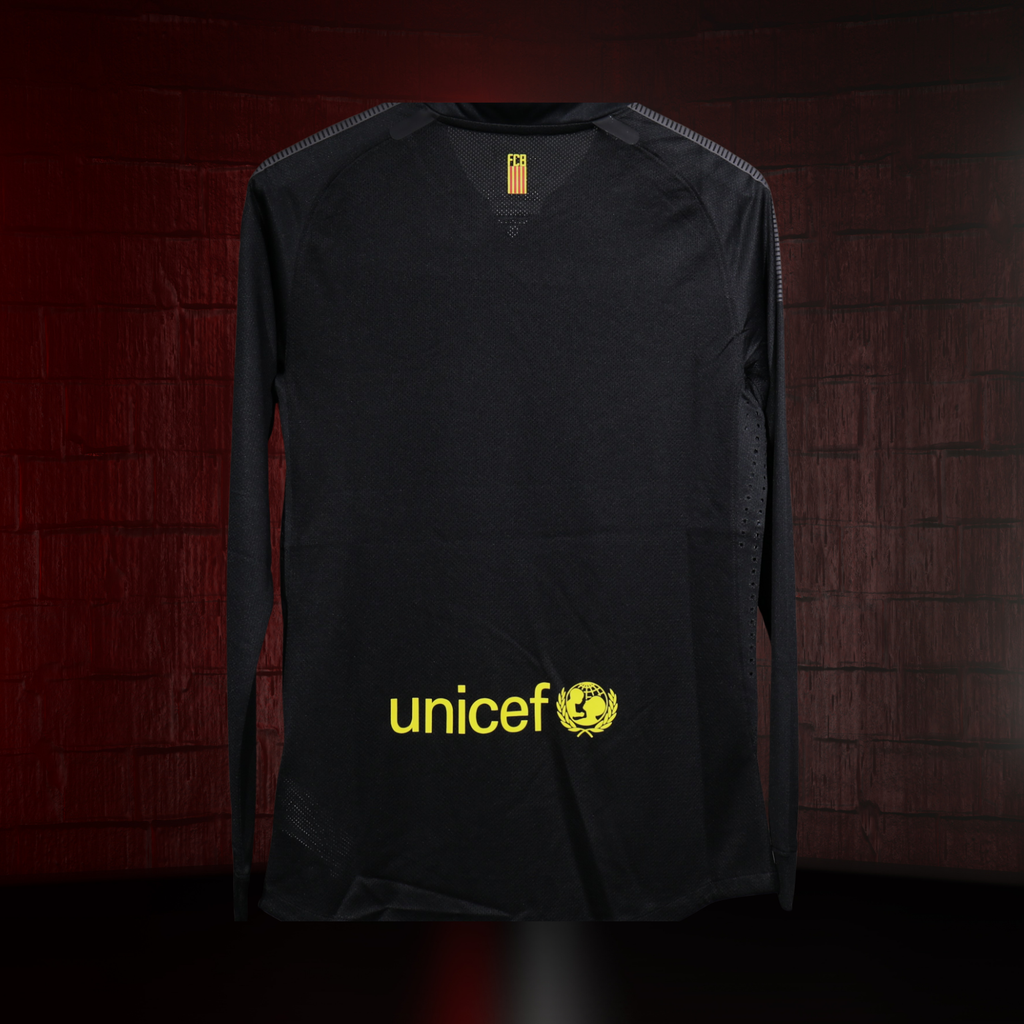 FC Barcelona 2012/13 – Jersey Visitante Authentic Retro Manga Larga / Dorsal Incluido