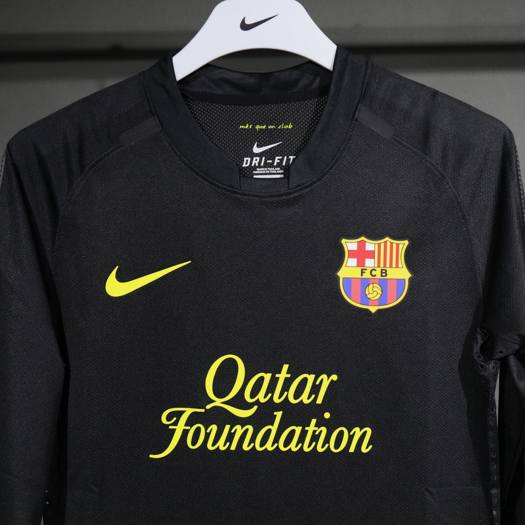 FC Barcelona 2011/12 – Jersey Visitante Authentic Retro Manga Larga / Dorsal Incluido