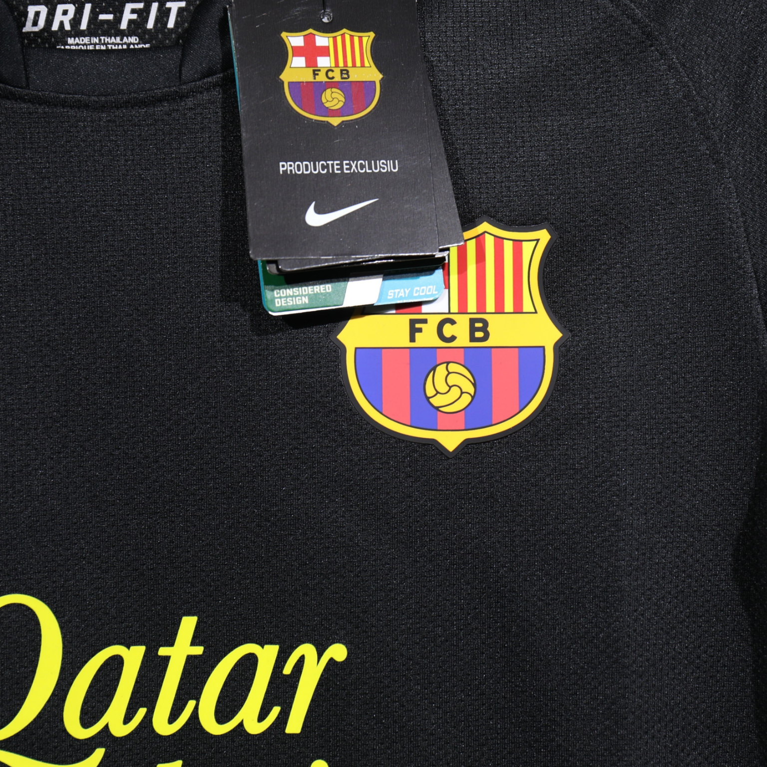 FC Barcelona 2011/12 – Jersey Visitante Authentic Retro Manga Larga / Dorsal Incluido